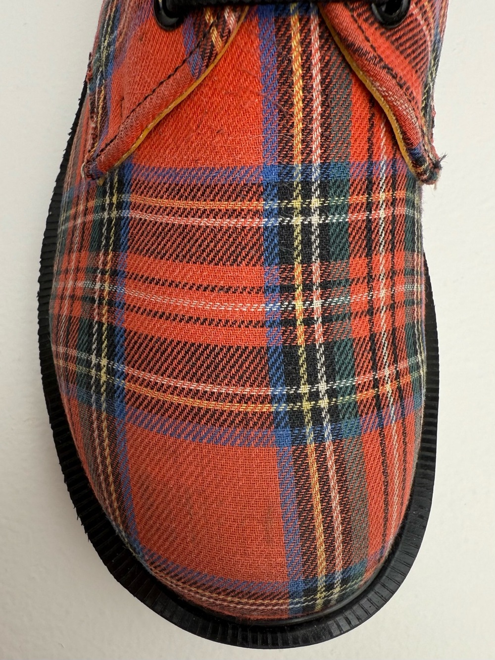 Dr. Martens NaNa Plaid Vintage Canvas Gibson Made in England Oxfords UK 5 - Picture 7 of 16